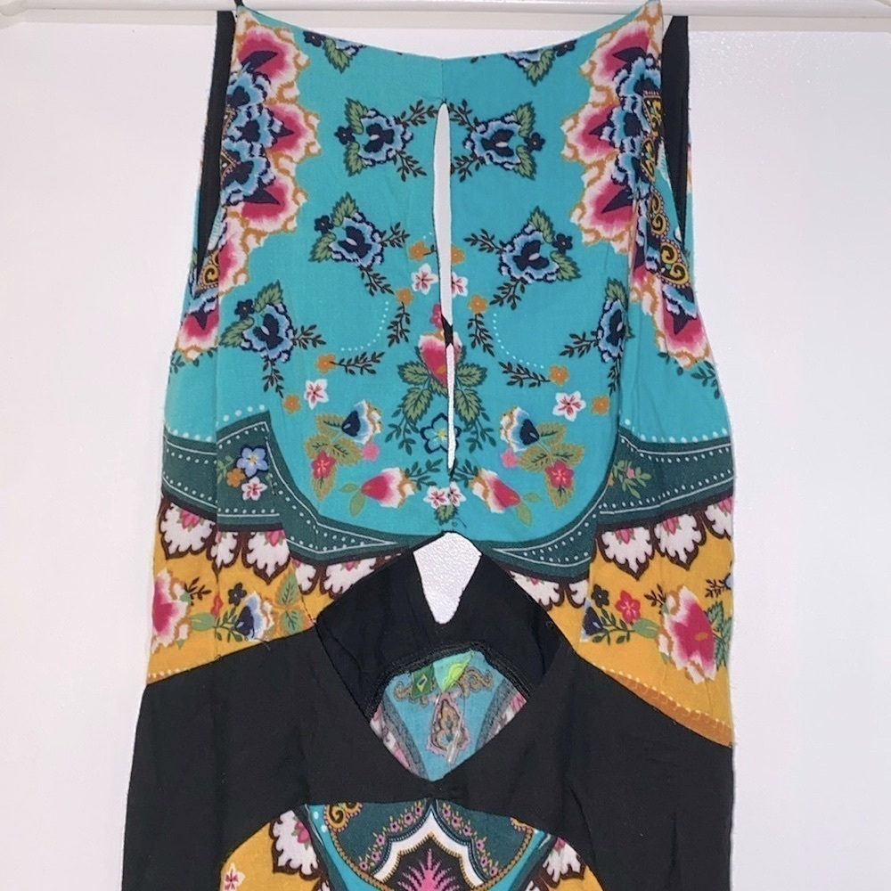 Farm Rio petite black floral maxi dress - Picture 8 of 13